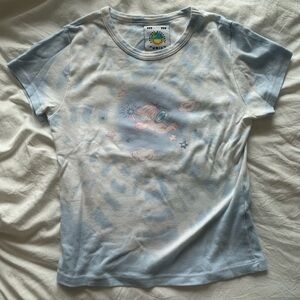 UNIF blue stardust tie-dyed t-shirt